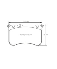 PLAQUETTES AVANT RACING RSL29 MERCEDES A45 AMG (W176)/ CLA 45 AMG/ SLK 55 AMG (R172)- PAGID RACING 