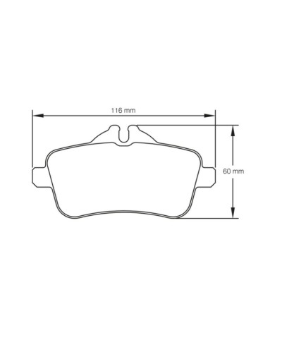 PLAQUETTES ARRIERE RACING RSL29 MERCEDES A45 AMG (W176)/ CLA 45 AMG/ SLK 55 AMG (R172)/ CLA CUP- PAGID RACING 