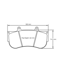 PLAQUETTES AVANT RACING RSL MERCEDES AMG GT GT3,AMG GT4/ BMW M4 GT3/ PORSCHE 991,992 - PAGID RACING