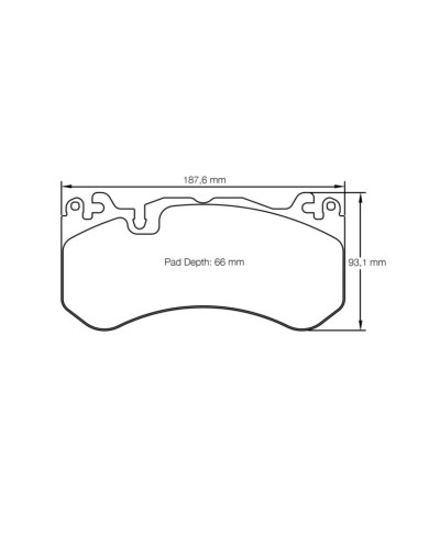  PLAQUETTES AVANT RACING RSL29 MERCEDES AMG GTR/ AMG GTS/ C63AMG/ GL63 AMG/ ML63 AMG- PAGID RACING