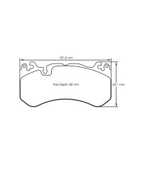  PLAQUETTES AVANT RACING RSL29 MERCEDES AMG GTR/ AMG GTS/ C63AMG/ GL63 AMG/ ML63 AMG- PAGID RACING