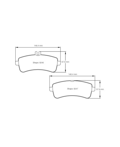 PLAQUETTES ARRIERE RACING RSL29 MERCEDES AMG GTR/ AMG GTS/ C63 AMG (W205)- PAGID RACING