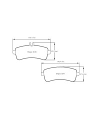 PLAQUETTES ARRIERE RACING RSL29 MERCEDES AMG GTR/ AMG GTS/ C63 AMG (W205)- PAGID RACING