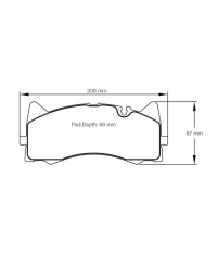 PLAQUETTES AVANT RACING RSL29 MERCEDES AMG GTS/ C63 AMG- PAGID RACING