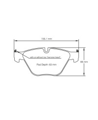 PLAQUETTES AVANT RACING RSL BMW 1M COUPE (E82), 320i/330i (E90), 335i/335d (E90/E91/E92), M3 (E90/E92) - PAGID RACING 