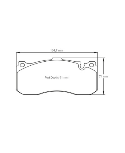 PLAQUETTES AVANT RACING RSL BMW SERIE 3 (E90), 135i (E82/E88)- PAGID RACING 