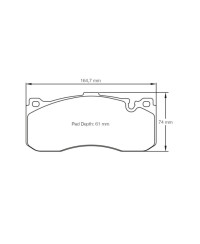 PLAQUETTES AVANT RACING RSL BMW SERIE 3 (E90), 135i (E82/E88)- PAGID RACING 