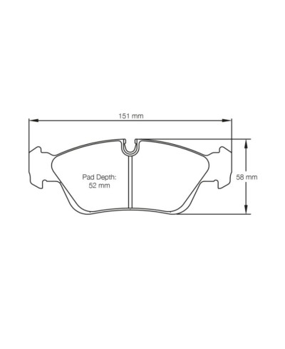 PLAQUETTES AVANT RACING RSL29 BMW 318IS, 325I (E36) / 320i,325i (E46)/ Z4 