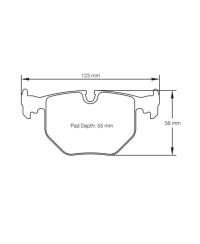 PLAQUETTES ARRIERE RACING RSL BMW 330I (E46) , M3 (E46), M3 CSL, M5 (E39), Z4 M, Z8 4,9 - PAGID RACING