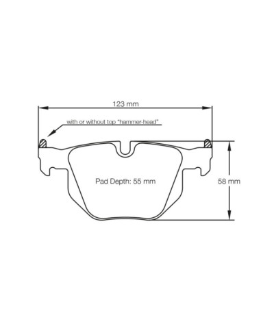 PLAQUETTES ARRIERE RACING RSL19 BMW 335i,335d (E90/E91/E92) - PAGID RACING