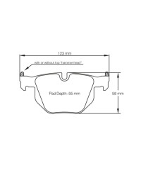 PLAQUETTES ARRIERE RACING RSL19 BMW 335i,335d (E90/E91/E92) - PAGID RACING