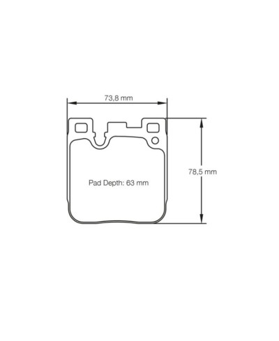 PLAQUETTES ARRIERE RACING RSL BMW M135i (F20/F21), M140i (F20), M2 (F87), M235i (F22), M240i (F22), M3 (F80), M4 (F82) - PAGID R