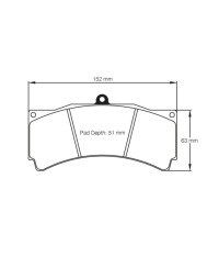 PLAQUETTES AVANT RACING RSL29 BMW M3 (E92) GT4- PAGID RACING