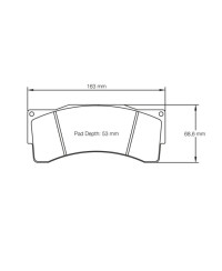 PLAQUETTES AVANT RACING RSL BMW Z4 GT3/ MCLAREN MP4-12C GT3- PAGID RACING