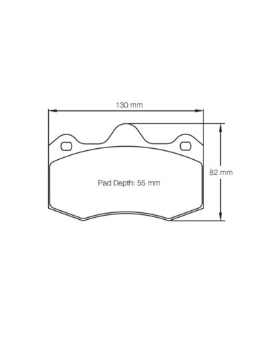 PLAQUETTES AVANT RACING RSL LOTUS EVORA/ RENAULT CLIO 3.0 V6 SPORT- PAGID RACING 