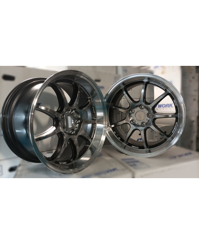 SET 2 JANTES EMOTION D9R 18X9.5" ET38 5X114 (GTS/RC) WORK WHEELS