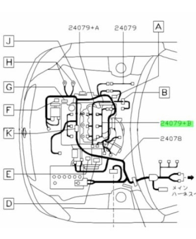 XX FAISCEAU EGI-SUB VQ35DE NISSAN 