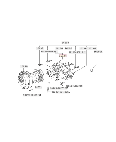 POMPE A EAU OEM SUPRA 2JZGTE