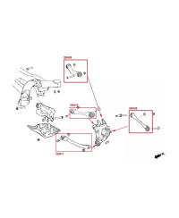 TIRANTS SUPERIEURS ARRIERE TOYOTA SUPRA MK5 (A90), BMW Z4 - HARDRACE 