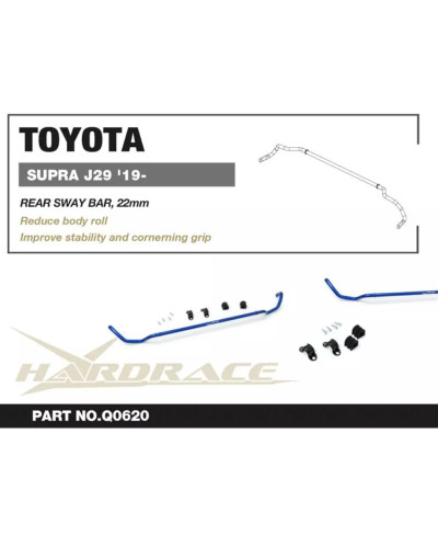 BARRE STABILISATRICE ARRIERE TOYOTA SUPRA MK5 (A90), BMW Z4 - HARDRACE 