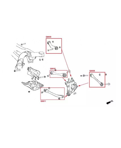 CAMBER KIT ARRIERE TOYOTA SUPRA MK5 (A90), BMW Z4 - HARDRACE 