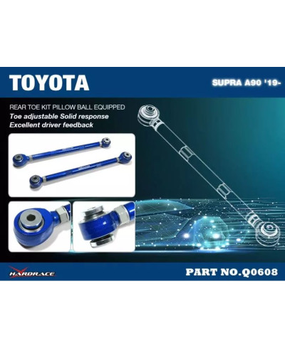 KIT TIRANTS DE PARALLELISME ARRIERE TOYOTA SUPRA MK5, BMW Z4 - HARDRACE 