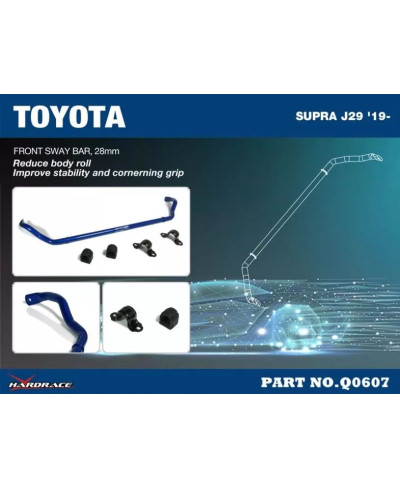 BARRE STABILISTATRICE AVANT TOYOTA SUPRA MK5 (A90), BMW Z4 - HARDRACE