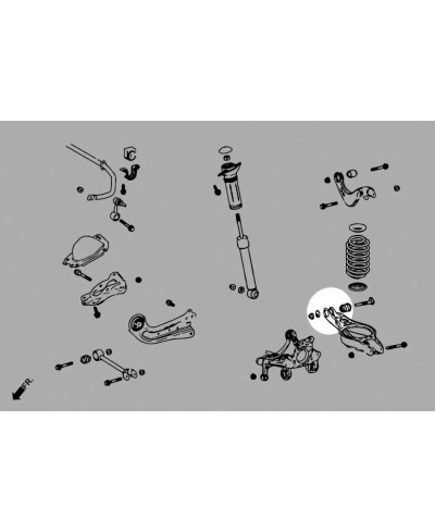 SILENT BLOCS BRAS ARRIERE TOYOTA YARIS - HARDRACE