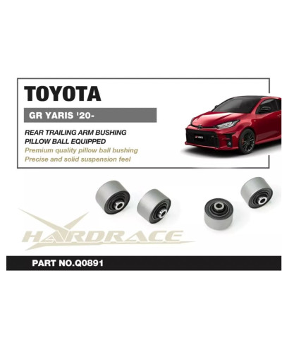 SILENT BLOCS DE BRAS OSCILLANT ARRIERE TOYOTA YARIS GR - HARDRACE 