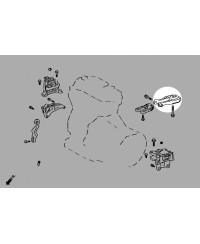 SUPPORT MOTEUR ARRIERE RENFORCÉ (RACE VERSION) TOYOTA YARIS GR - HARDRACE