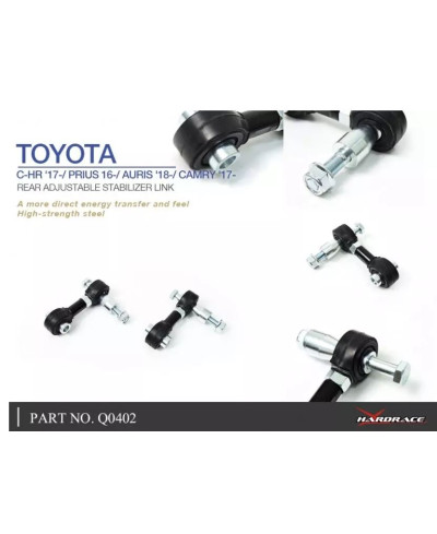 BIELLETTES DE BARRE STABILISATRICE ARRIERE TOYOTA YARIS GR, LEXUS - HARDRACE 