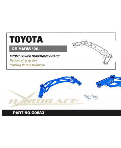 RENFORT DE BERCEAU AVANT TOYOTA YARIS GR - HARDRACE 