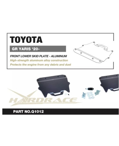 PLAQUE DE PROTECTION SOUS MOTEUR (SKID PLATE) TOYOTA YARIS GR - HARDRACE