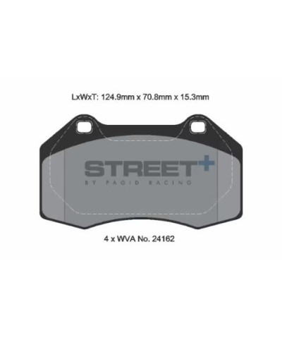 PLAQUETTES AVANT STREET+ RENAULT CLIO III SPORT, MEGANE II RS, III/ ALPINE A110 II 