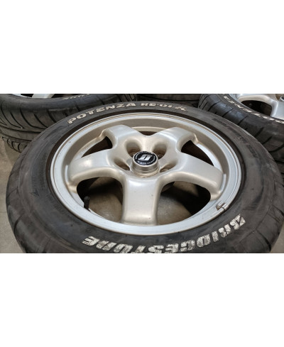 SET DE 4 JANTES 16X6.5 ET40 ORIGINE SKYLINE R32 GTS-T NISSAN 