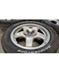 SET DE 4 JANTES 16X6.5 ET40 ORIGINE SKYLINE R32 GTS-T NISSAN 