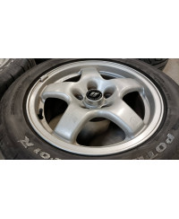 SET DE 4 JANTES 16X6.5 ET40 ORIGINE SKYLINE R32 GTS-T NISSAN 