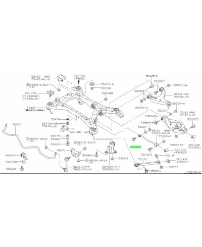 VIS TIRANT 350Z NISSAN