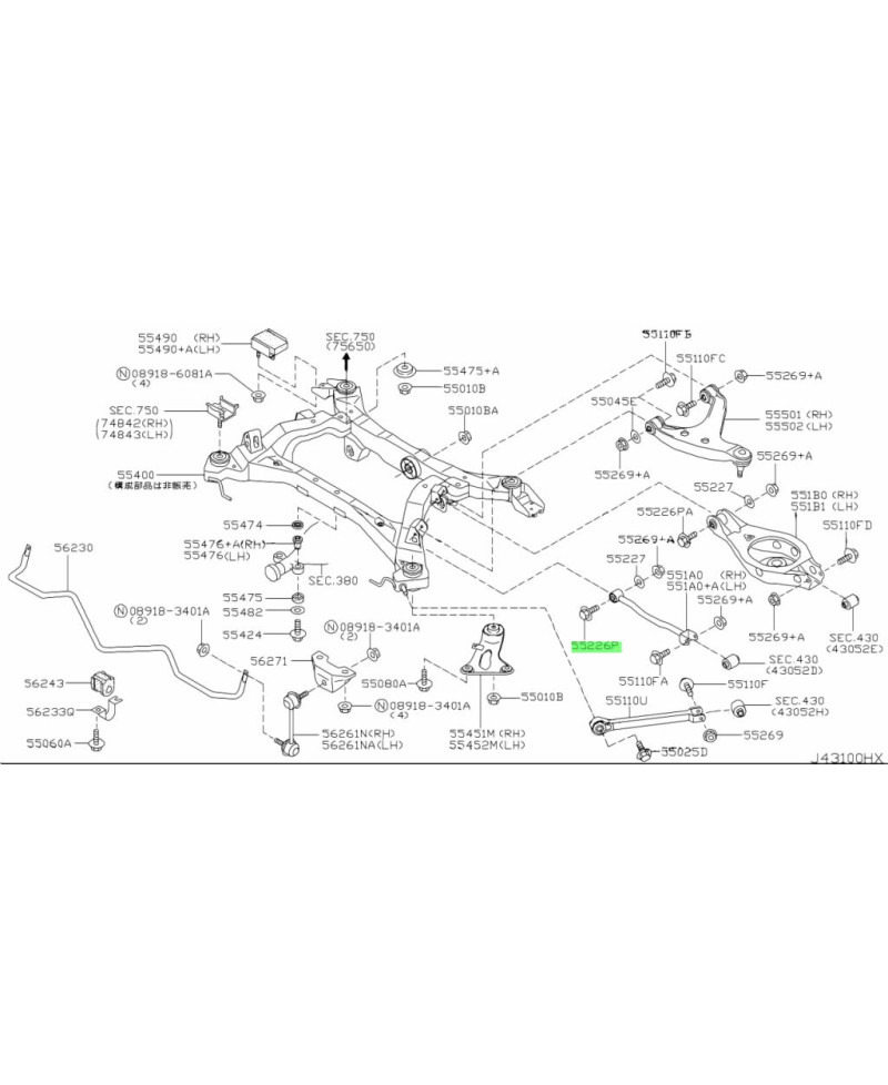 VIS TIRANT 350Z NISSAN