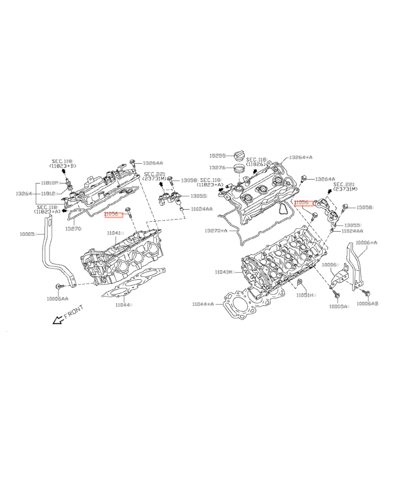 VIS CULASSE VQ35HR / VQ37HR NISSAN