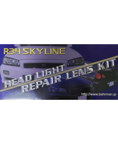 KIT RÉFECTION VITRES PHARES AVANT SKYLINE R34 BEHARMAN