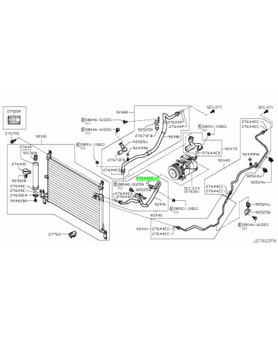JOINT TORIQUE CLIMATISATION NISSAN