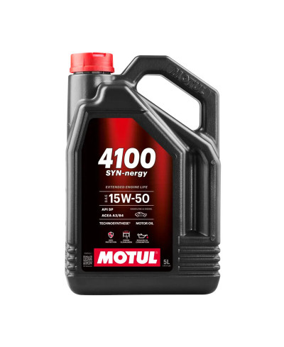HUILE MOTEUR 4100 SYN-nergy 15W50 MOTUL - 5L