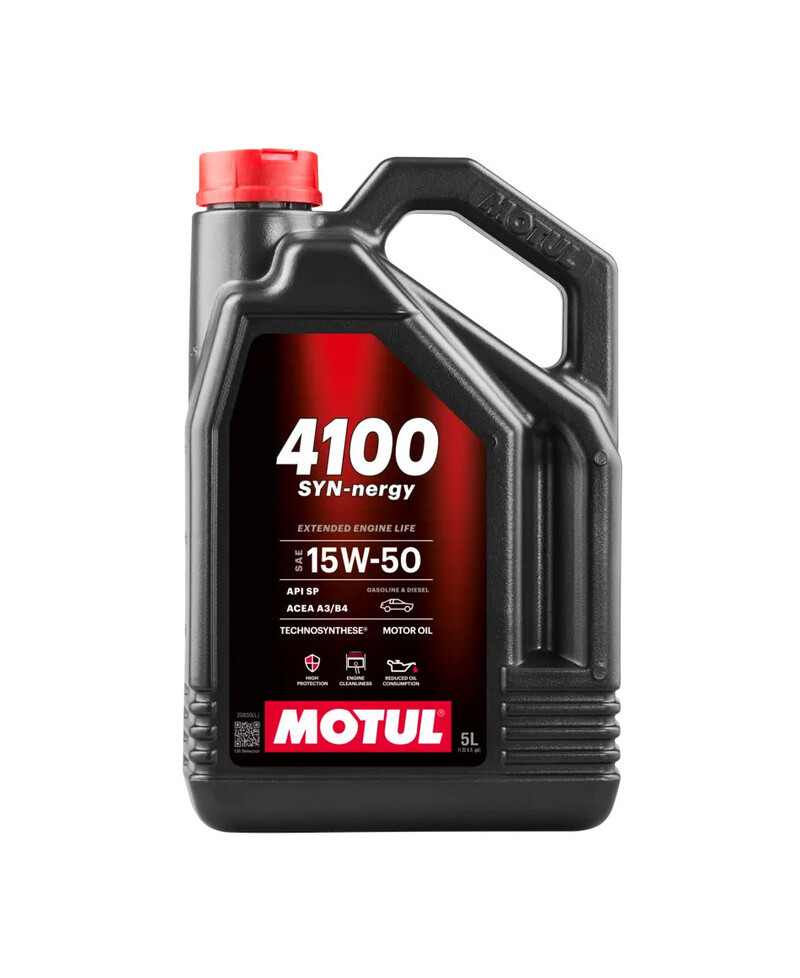 HUILE MOTEUR 4100 SYN-nergy 15W50 MOTUL - 5L