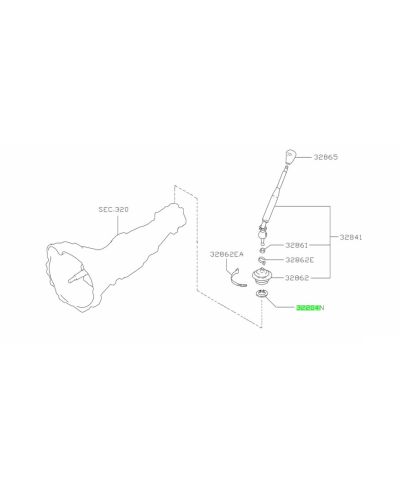 CLIP VERROUILLAGE DE LEVIER DE VITESSE R32 / R33 / R34NISSAN