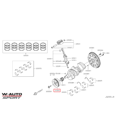 POULIE DAMPER VR38DETT GTR NISSAN