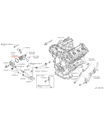 JOINT SUPERIEUR DE MODINE VQ NISSAN