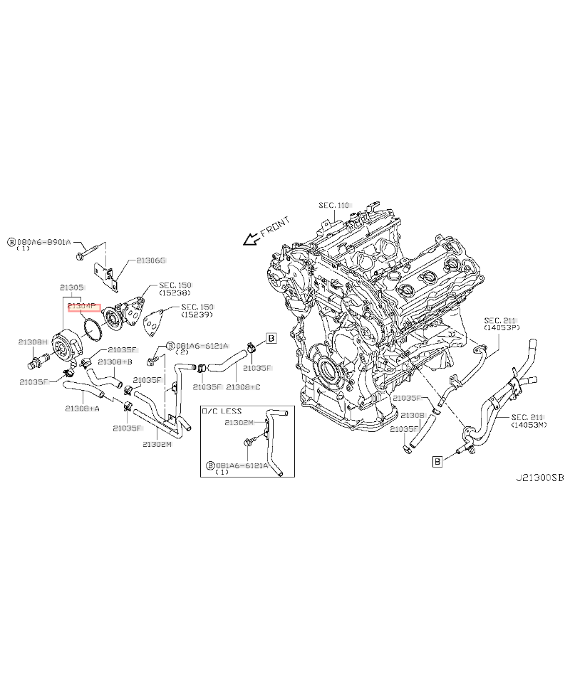 JOINT SUPERIEUR DE MODINE VQ NISSAN
