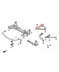 SET SILENTBLOCS RENFORCES BRAS SUPERIEUR AVANT 350Z HARDRACE