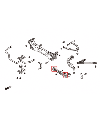 SET ROTULES UNIBALL BRAS INFERIEUR AVANT 350Z HARDRACE